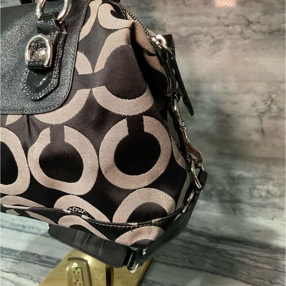 COACH MADISON PHOEBE CLOTH SATCHEL EUC - Picture 11 of 16